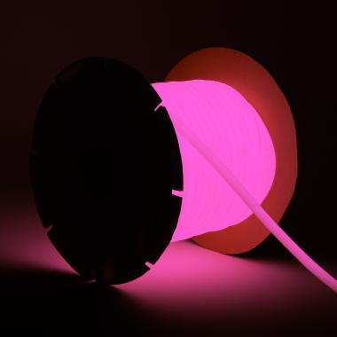 Led Strip Neon Dimbaar 220V ROL 50m Rond SFLEX17 8W/m te knippen om de 100cm IP65