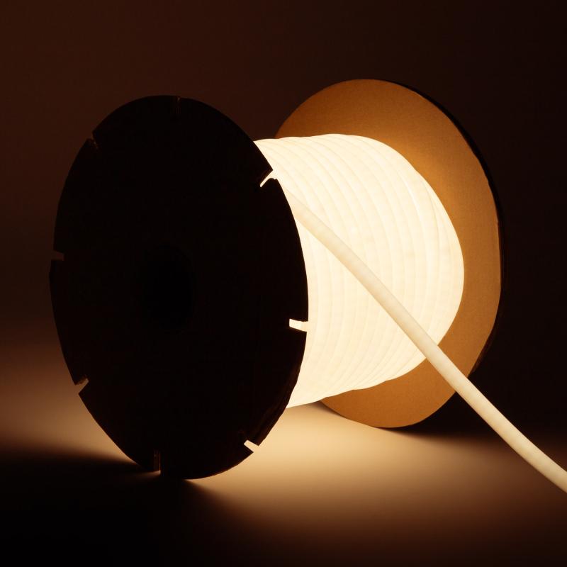 Bild von LED Streifenrolle Neon Dimmbar 220V Rund SFLEX17 50 Meter IP65 Schnitt 100cm