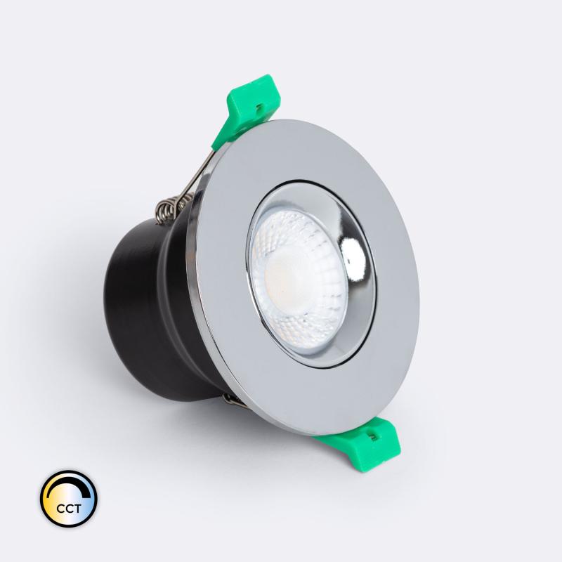 Bild von LED Downlight Einbaustrahler 8W Rund Dimmbar IP65 Ausschnitt Ø65 mm CCT Wählbar RF90 Solid Design Einstellbar