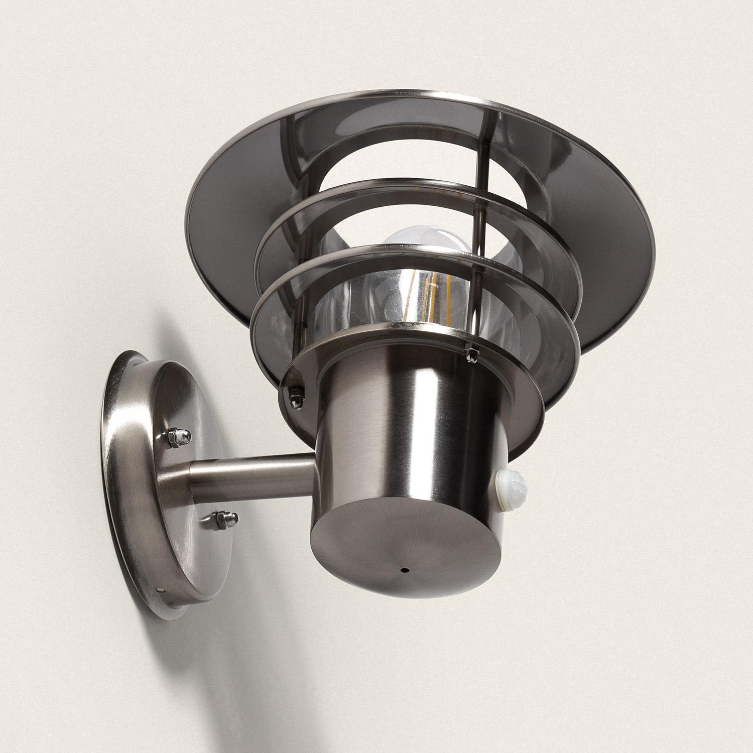 Kinkiet Ścienny Zewnętrzny ze Stali Nierdzewnej z Czujnikiem Ruchu PIR Stage - widok prezentacyjny