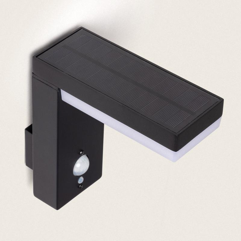 Image of Goran 2W Aluminium Outdoor Solar LED Wall Lamp with Motion Sensor 