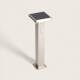 Image de Balise Extérieure sur Pied Solaire LED 5W 50cm Aluminium avec Détecteur de Mouvement Barton Square