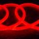 Obrázek 50m Role Neon LED Pásku Stmívatelného 220V AC Kruhový SFLEX17 IP65 Střih každých 100 cm