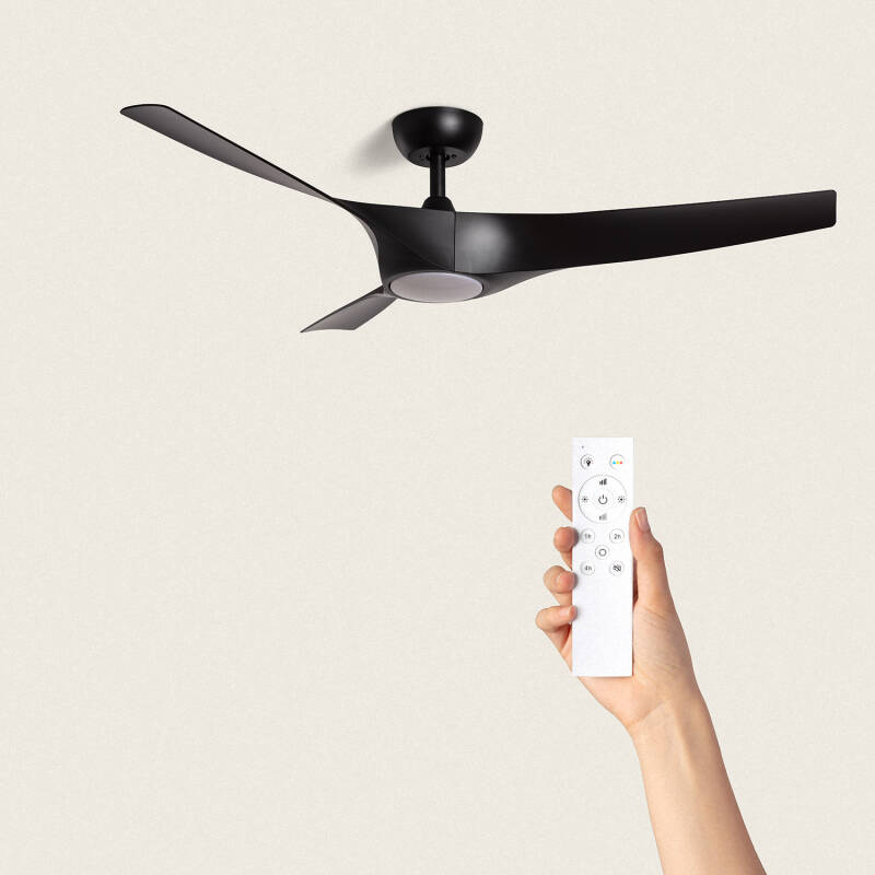 Image de Ventilateur de Plafond Silencieux Egina Noir 132cm Motor DC