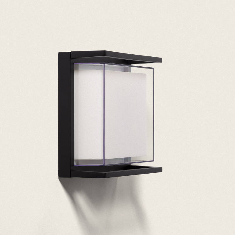 Image de Applique Murale Extérieure LED 18W Aluminium Éclairage Carré Noir Rale