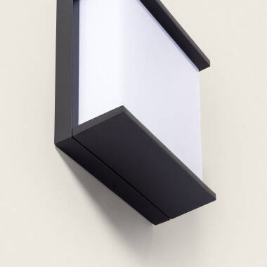 Image de Applique Murale Extérieure LED 18W Aluminium Éclairage Carré Noir Rimen IP65