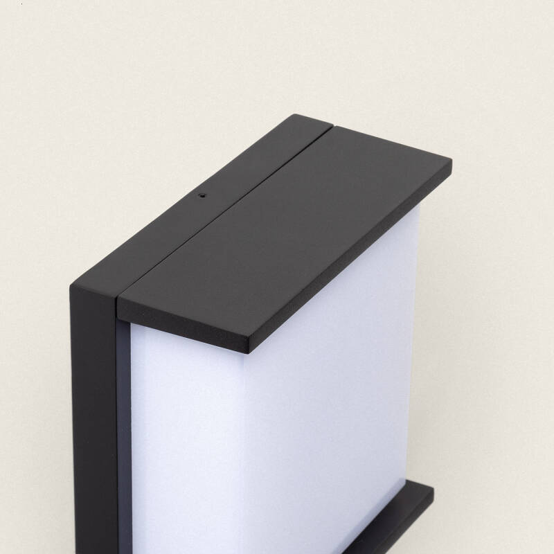 Image de Applique Murale Extérieure LED 18W Aluminium Éclairage Carré Noir Rimen IP65