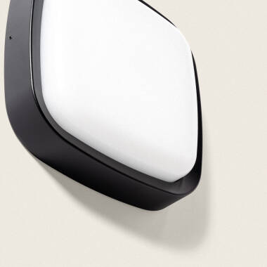 Bild von LED Wandleuchte Außen 12W Quadratische Beleuchtung Schwarz Beilen Bild von LED Wandleuchte Außen 12W Quadratische Beleuchtung Schwarz Beilen