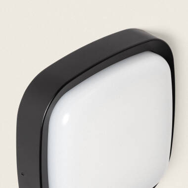 Bild von LED Wandleuchte Außen 12W Quadratische Beleuchtung Schwarz Beilen Bild von LED Wandleuchte Außen 12W Quadratische Beleuchtung Schwarz Beilen