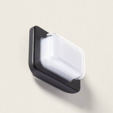 Image of Gulpos Oblong 8W Outdoor LED Wall Lamp in Black 