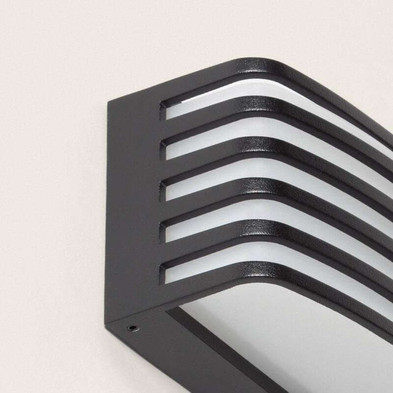 Afbeelding van Wandlamp Outdoor LED 15W Aluminium Rechthoekig Zwart Juli