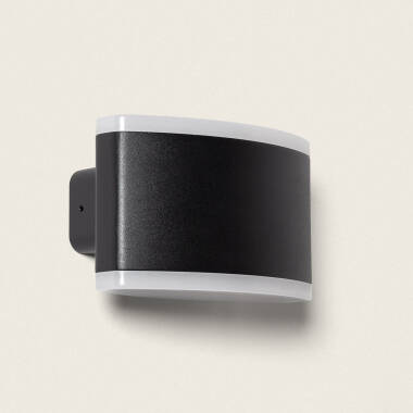Applique Murale Extérieure LED 15W Éclairage Rectangulaire Noire Aluminium Bertol