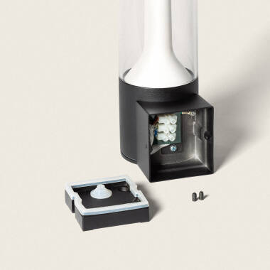 Image of Cergo 8W Double Sided Outdoor LED Wall Lamp in Black 