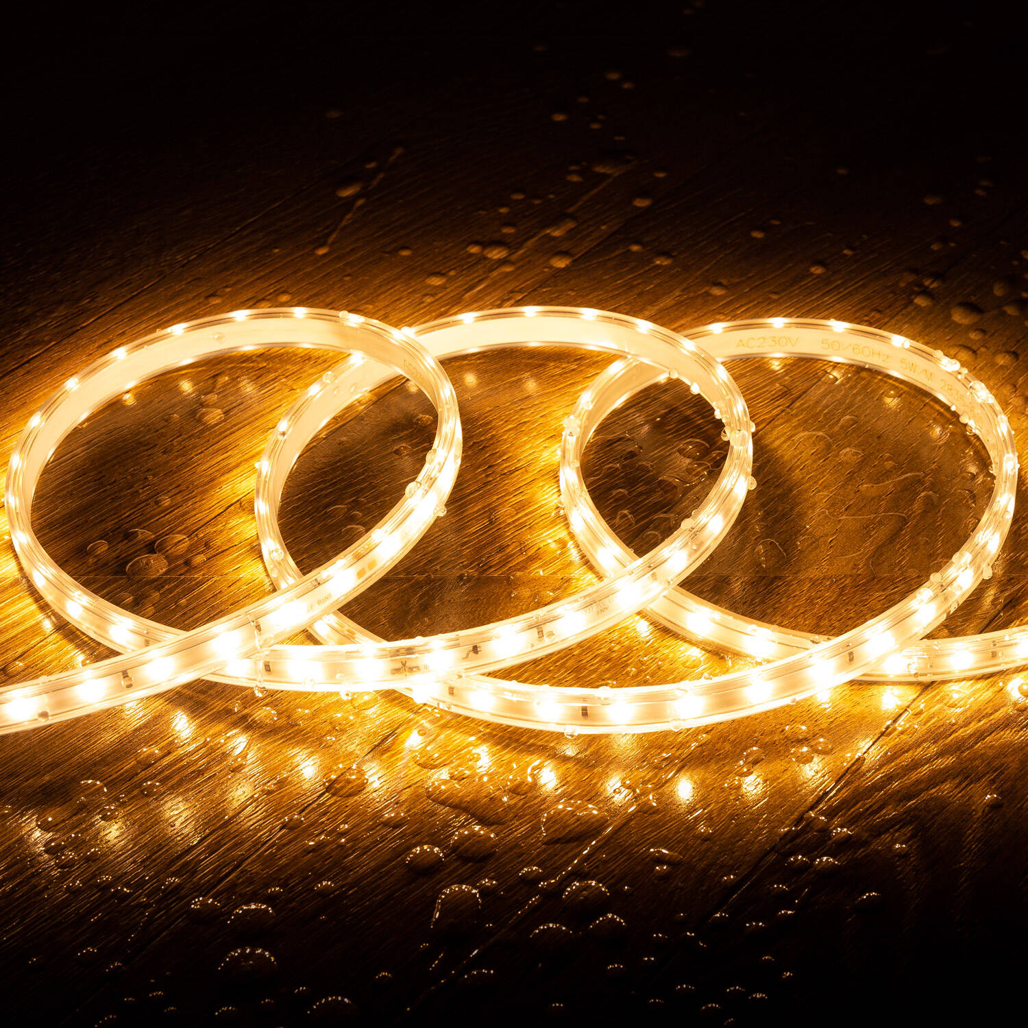 Taśma Led Ściemnialna 220V SMD 60 LED/m ROLKA 50m 6W/m 600lm/m Szerokość 12mm Cięcie 20cm IP65 - widok prezentacyjny