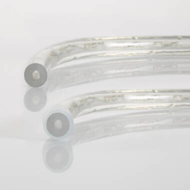 Image de Gaine LED Ronde 220V AC 36 LED/m Blanc Froid IP65 sur Mesure Coupe Tous les 100cm