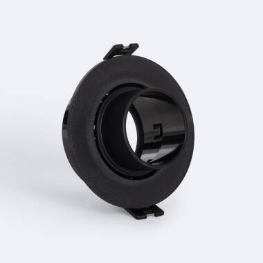 Portafaretto da Incasso Circolare Regolabile Basso UGR Lampadina LED GU10 / GU5.3 Foro Ø75 mm Suefix