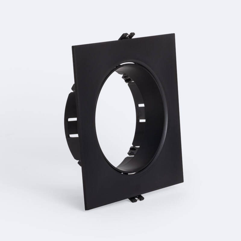 Bild von Downlight-Ring Einbau Eckig Schwenkbar für GU10 AR111 LED-Glühbirne Schnitt Ø135 mm