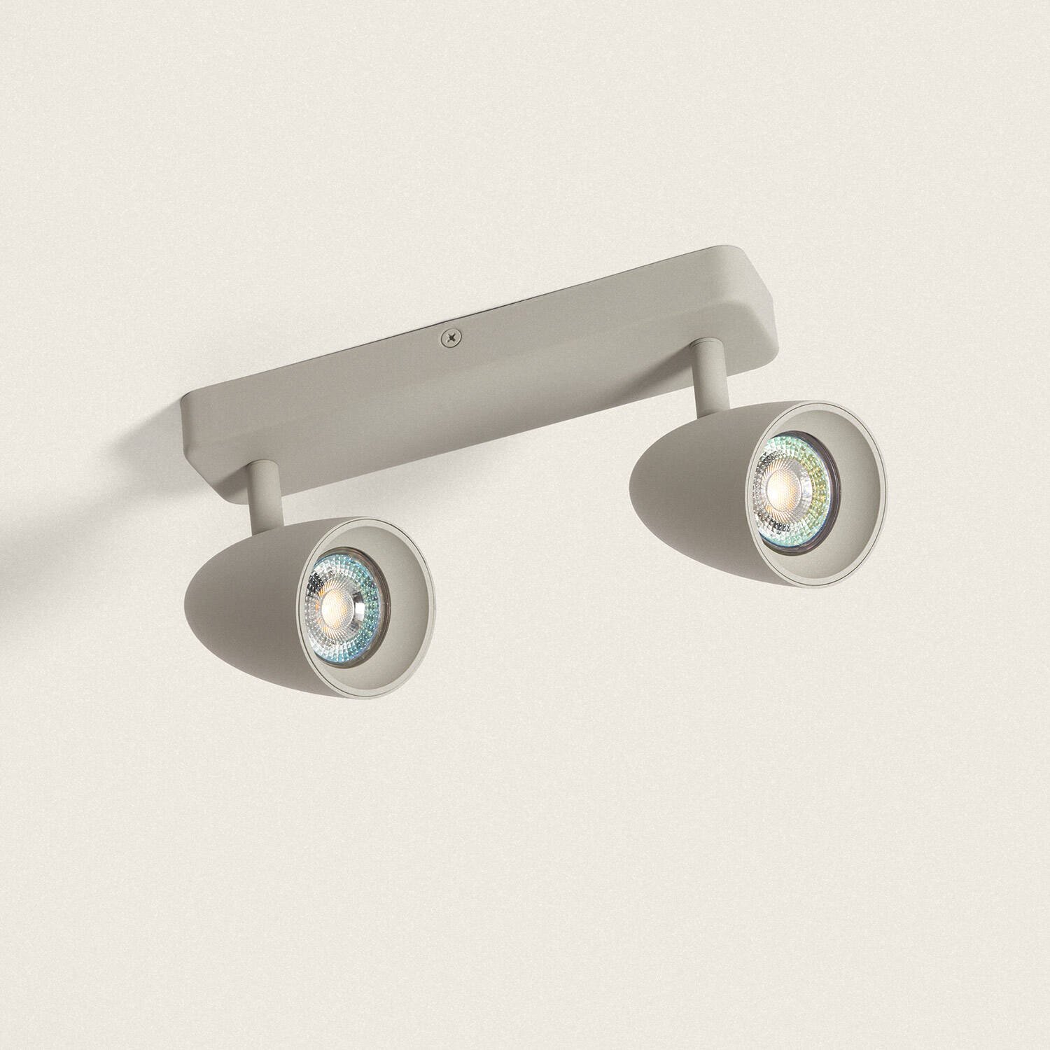 Kinkiet z Aluminium Prostokątny Adrien 2-Pkt