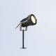 Image of 3W 12V Bloom Outdoor LED Spotlight with Fern EasyFit Spike 