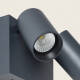 Image de Applique Murale Extérieure LED 18W Aluminium CCT Sélectionnable Deux Spots Kuriya