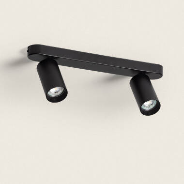Plafondlamp Richtbaar Aluminium Emir 2Spots