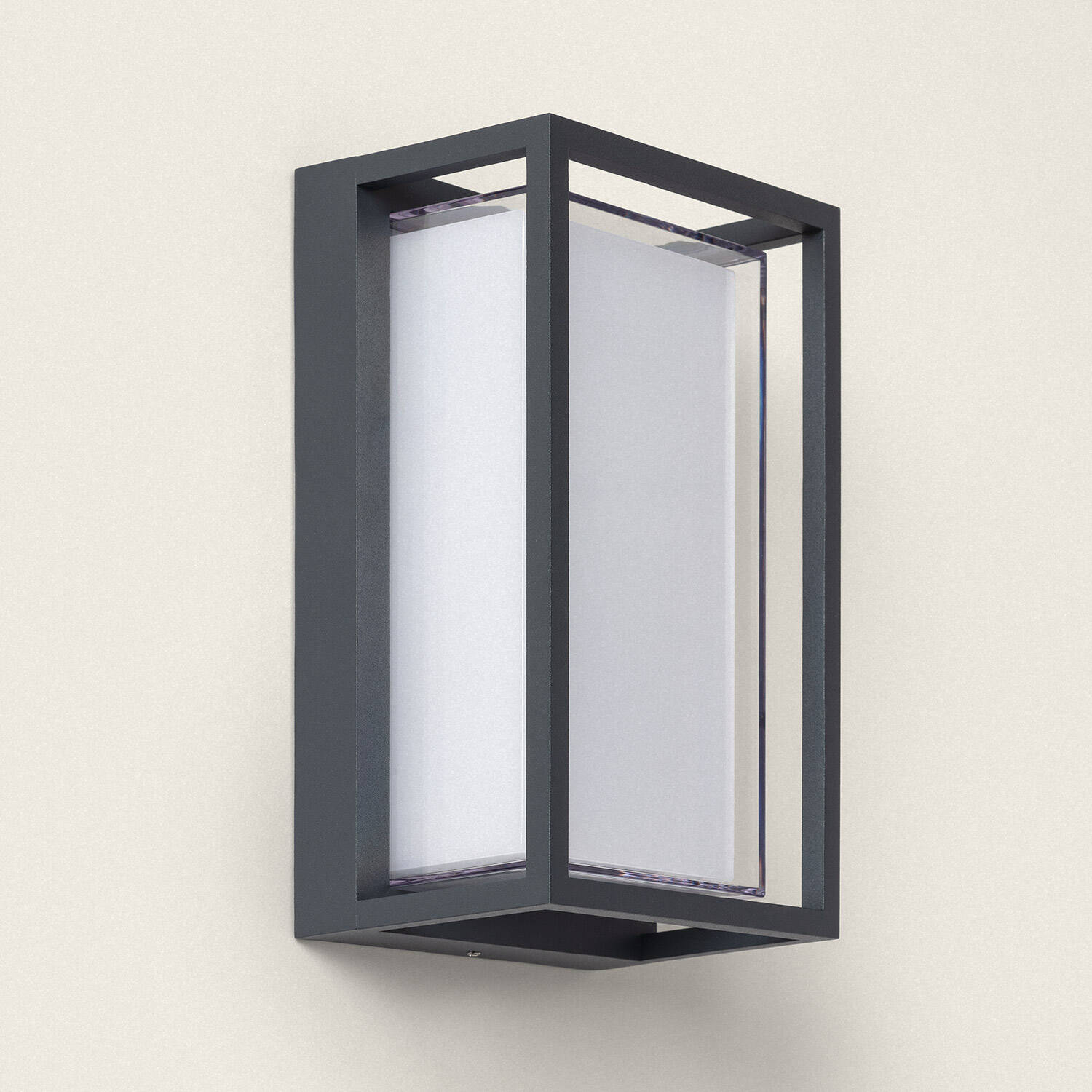 Kinkiet Ścienny LED Zewnętrzny 12W z Aluminium Regulacja CCT Podwójny Dyfuzor Calysta - widok prezentacyjny