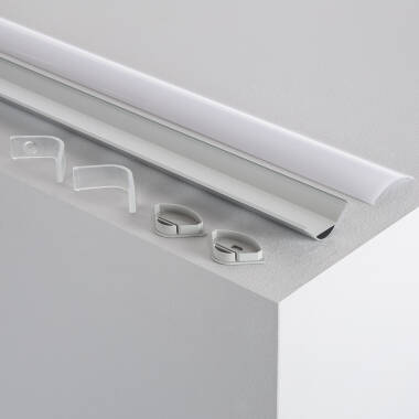 Image of 1m Aluminium Round Corner Profile for LED Strips up to 20 mm Image of 1m Aluminium Round Corner Profile for LED Strips up to 20 mm