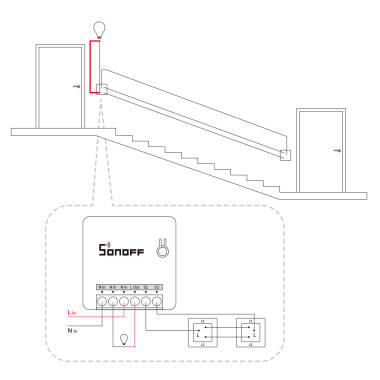 Image de Interrupteur WiFi Compatible avec Interrupteur Conventionnel SONOFF Mini R2 10A 