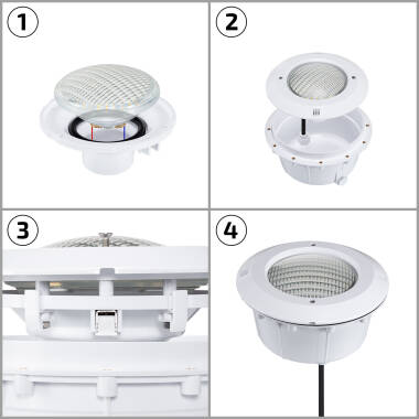 Bild von LED-Poolleuchte Tauchfähig 12V AC/DC 35W IP68 PAR56 