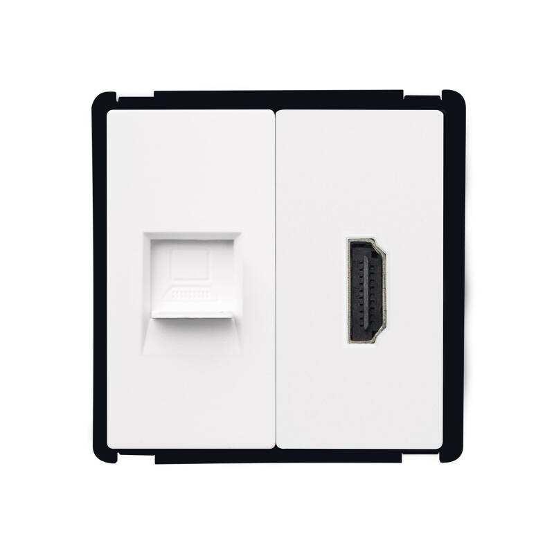 Image of RJ45 Internet+HDMI Socket  Modern