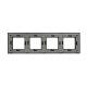 Afbeelding van Sierframe 4 X schakelaars / stopcontact Modern