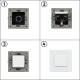 Afbeelding van Sierframe 4 X schakelaars / stopcontact Modern