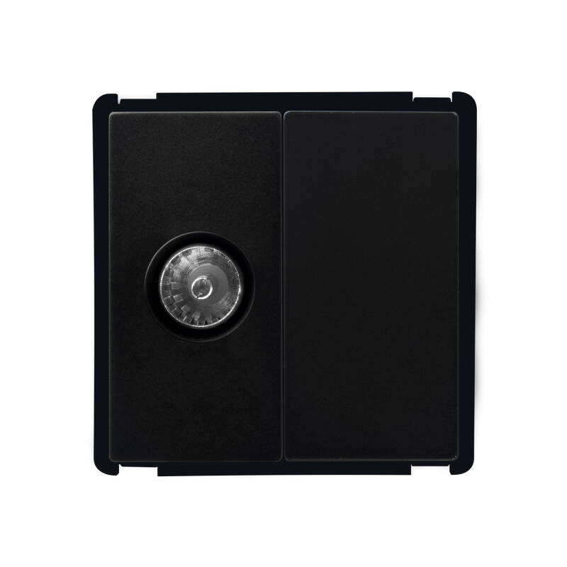 Image of TV Socket  + Blind Cover Plate Modern