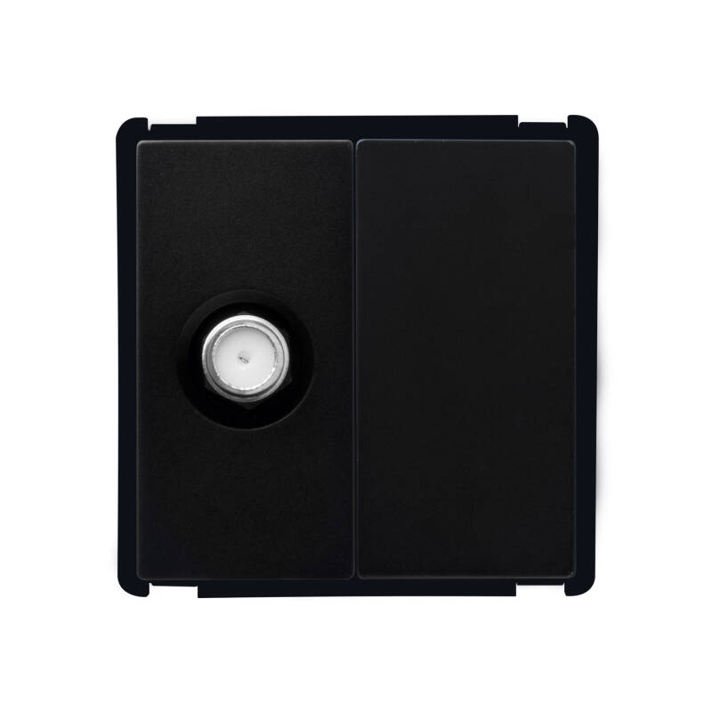 Image of Satellite Socket + Blind Cover Plate Modern