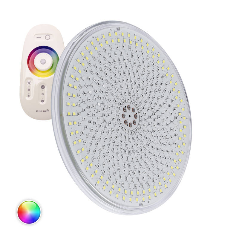 Image of 12V DC Submersible RGBW Slim PAR56 LED Pool Bulb IP68 