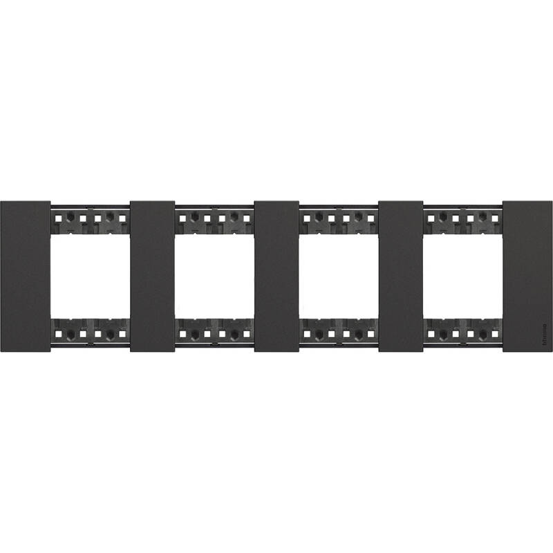 Afbeelding van Afdekplaat 2 x 4 Module BTicino Living Now KA4802M4K_
