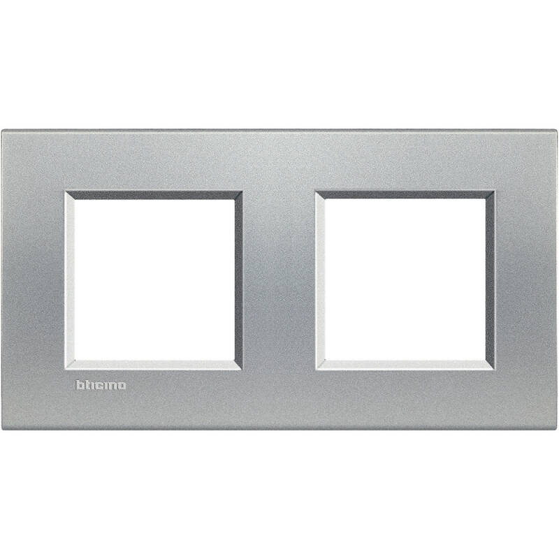Image de Platine Carée 2x2 Modules BTicino Living Light LNA4802M2BI