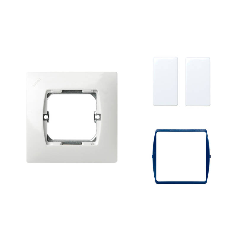 Immagine di Kit Interruttore Semplice Stretto Doppio SIMON 27