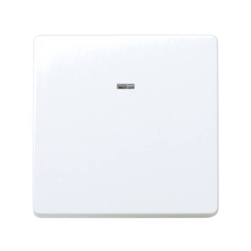 Bild von Drucktaster Neutral Simpel mit eingebautem Licht SIMON 27 Play 27669