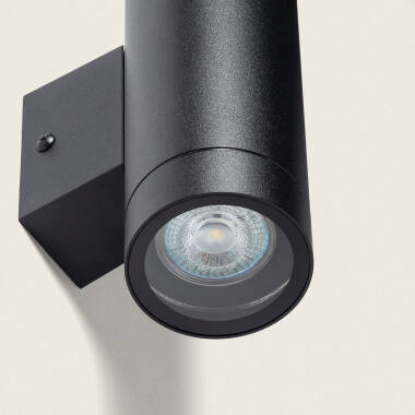 Image of Oakham Aluminium Outdoor Double Sided LED Wall Lamp in Black