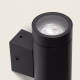 Image de Applique Murale Extérieure Aluminium Double Éclairage Noire Oakham