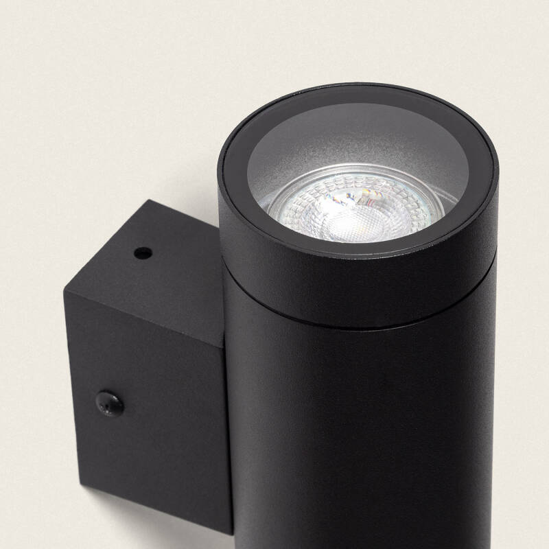 Image of Oakham Aluminium Outdoor Double Sided LED Wall Lamp in Black