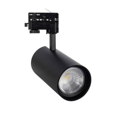 Faretto LED Binario Trifase 40W CCT Selezionabile d'Angelo Nero PHILIPS Xitanium 15-36º Frost