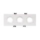 Afbeelding van Downlight Ring Vierkant Kantelbaar voor drie LED Lampen GU10 / GU5.3 Zaagmaat 75x235mm