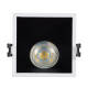 Afbeelding van Vierkante Inbouw Ring  45º Laag  UGR Voor LED GU10 / GU5.3 Led Lamp Zaagmaat 85x85 mm