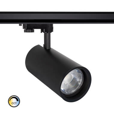 3-Circuit Track LED Spotlight 30W d'Angelo Selectable CCT Black PHILIPS Xitanium Variable Optic