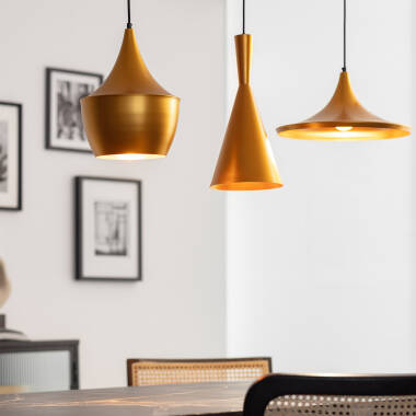Immagine di Lampada a Sospensione in Metallo Tri Presley 
