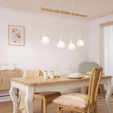 Image de Suspension  Bois et Aluminium Monah