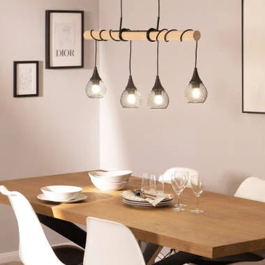 Image de Suspension  Bois et Aluminium Monah