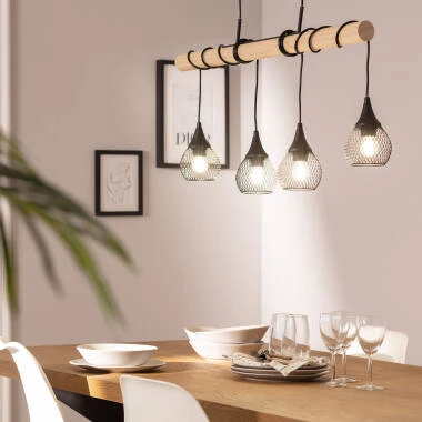 Image de Suspension  Bois et Aluminium Monah